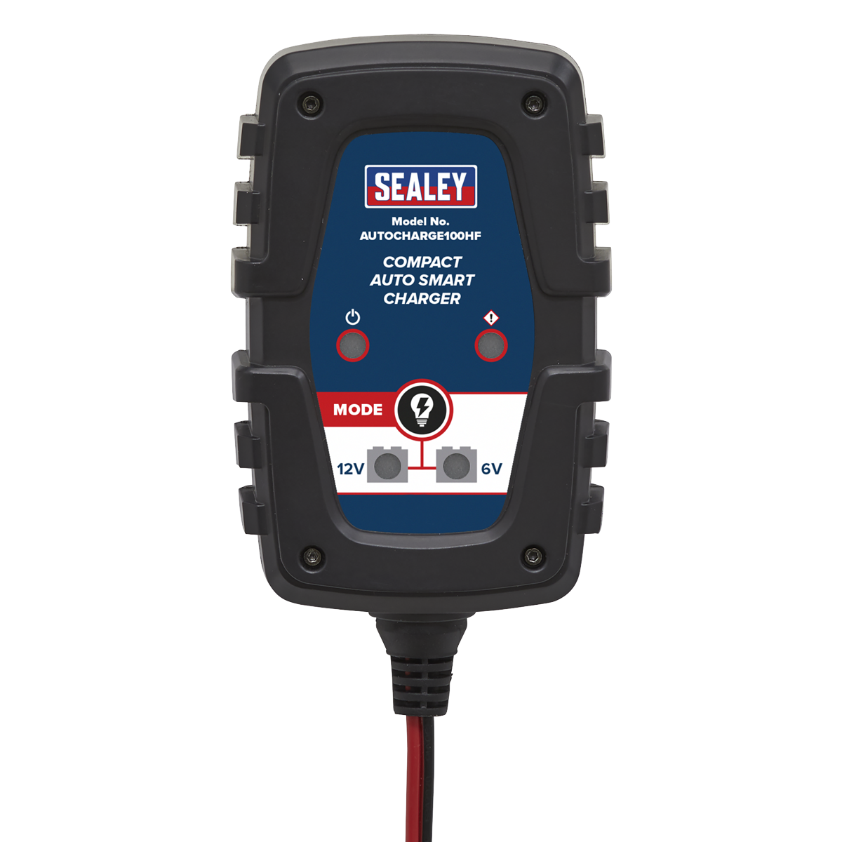 Sealey Compact Auto Smart Charger Heavy Duty Case 1A 6/12V AUTOCHARGE100HF