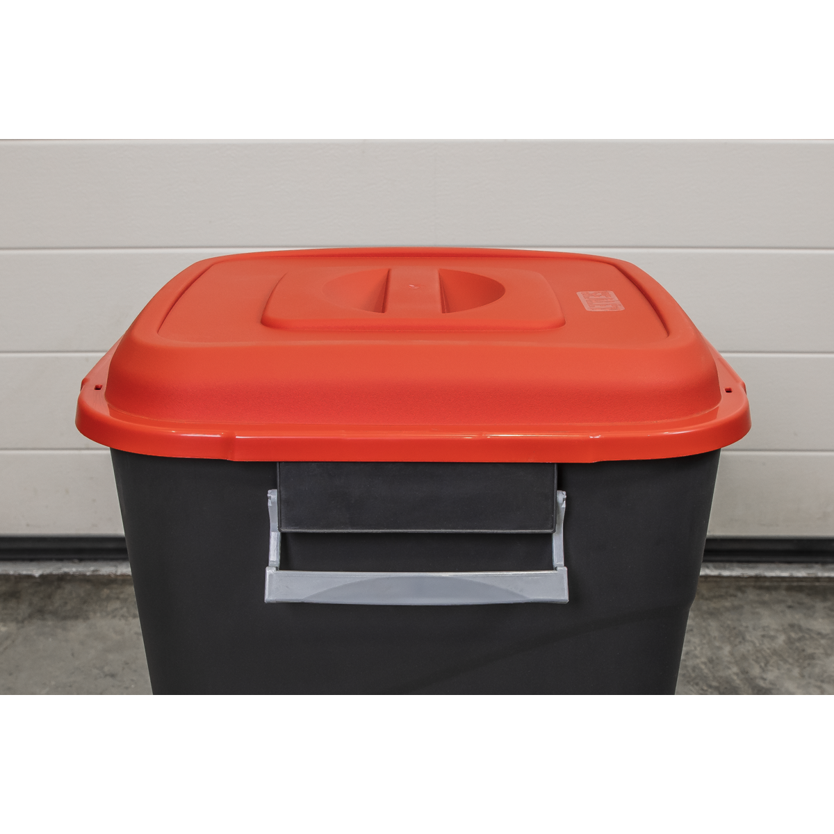 Sealey Durable Refuse Storage Bin Suitable For Outdoor Use 50 Litres Red BM50R