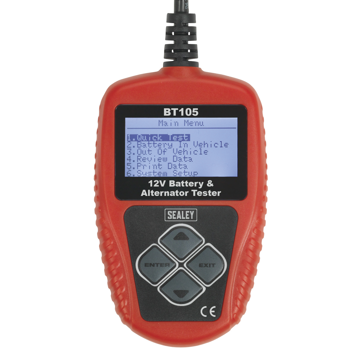 Sealey Compact Digital Battery & Alternator Tester With LCD Screen 12V BT105