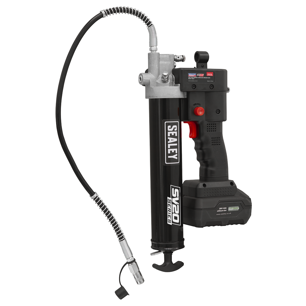 Sealey Cordless Grease Gun 20V SV20 Series Professional - Body Only CP20VGRG