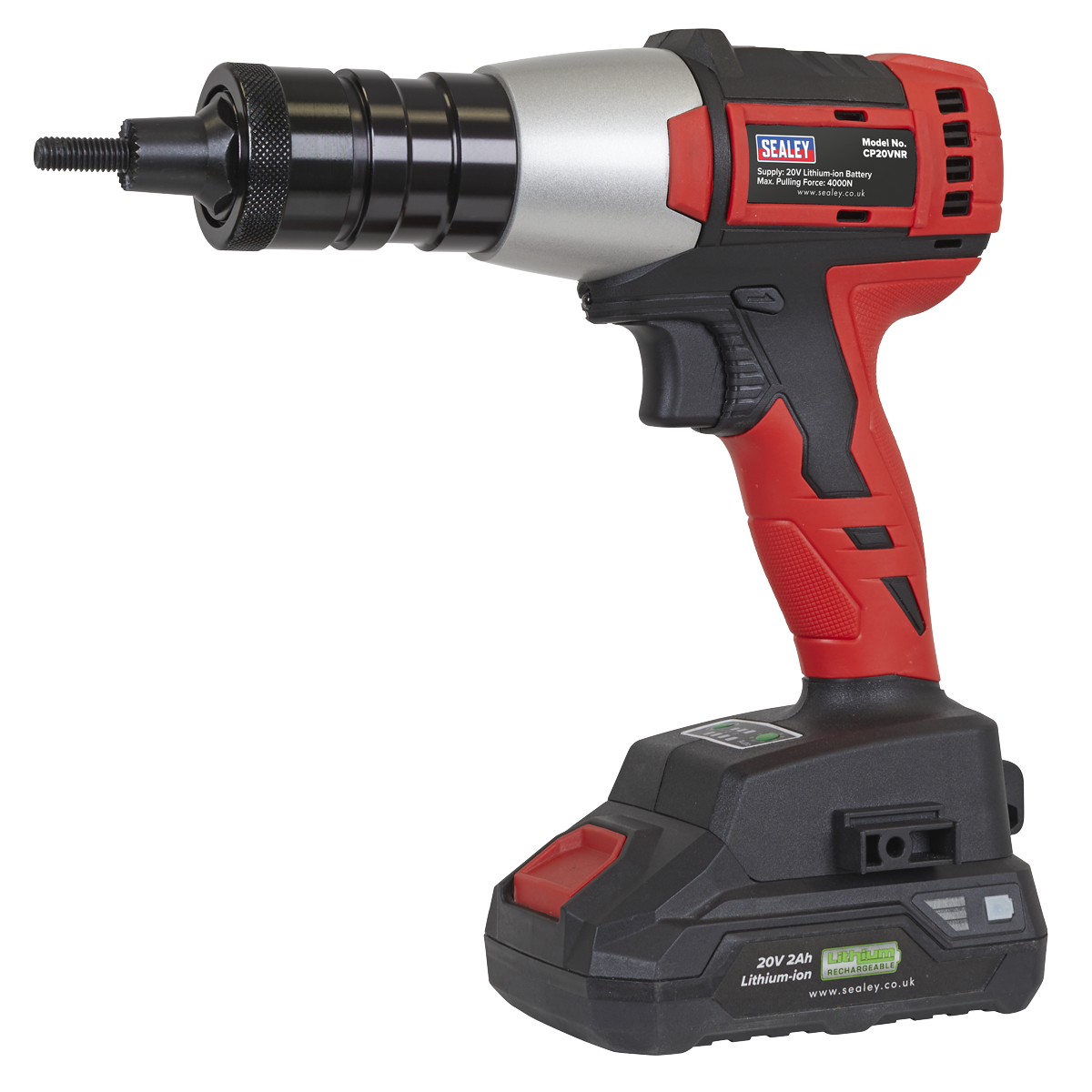 Sealey SV20 Series Brushless Cordless Nut Riveter 20V Body Only CP20VNR