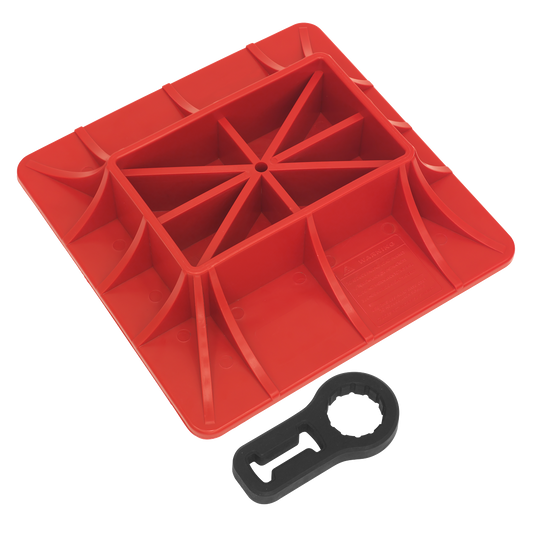 Sealey Farm Jack Off-Road Base & Handle Lock 184mm x 185mm Handle Coupler FJKIT