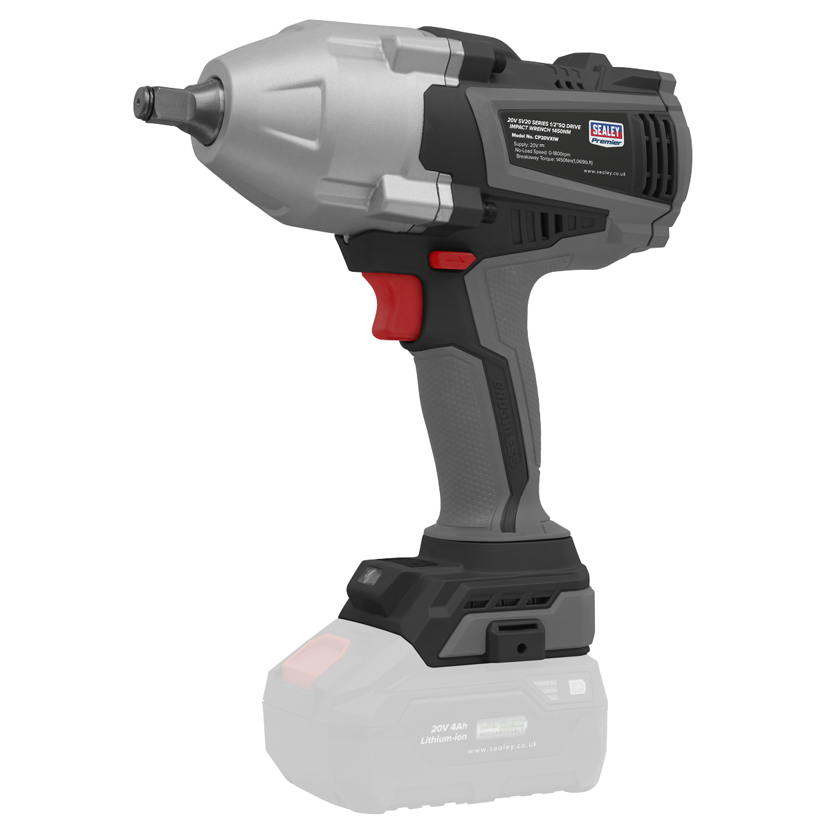 Premier Cordless Impact Wrench Kit 20V SV20 Series With 2 Batteries CP20VXIWKIT1