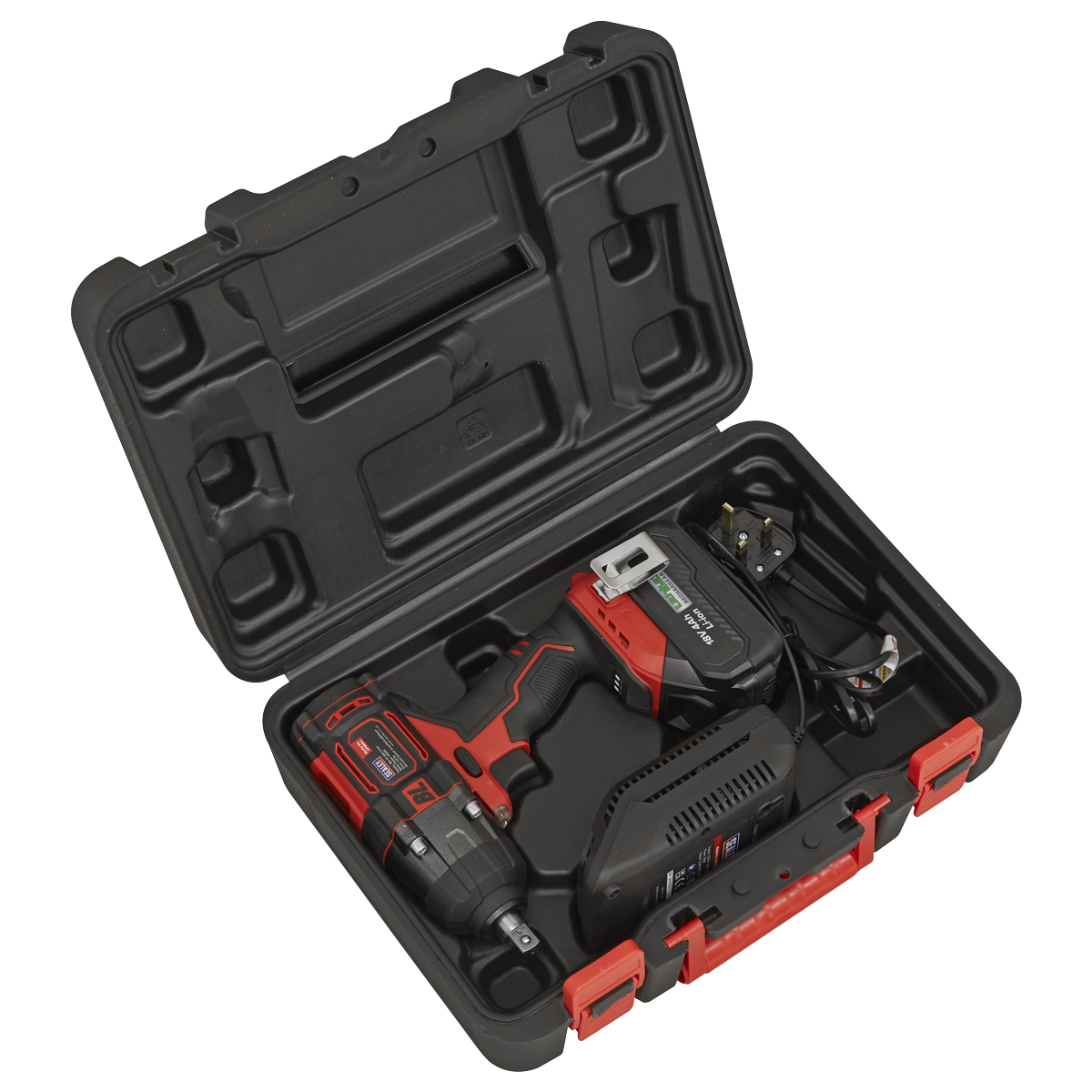 Sealey Cordless Brushless Impact Wrench 18V 4Ah Lithium-Ion 1/2" Drive CP650LI