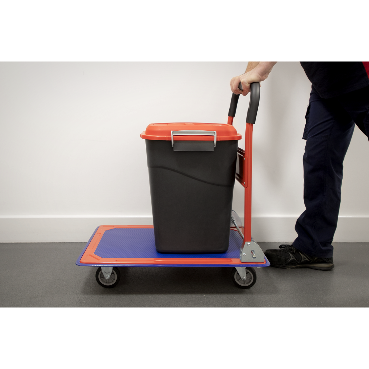 Sealey Rigid Platform Truck With Rubberised Deck & Castors 150kg Capacity CST991