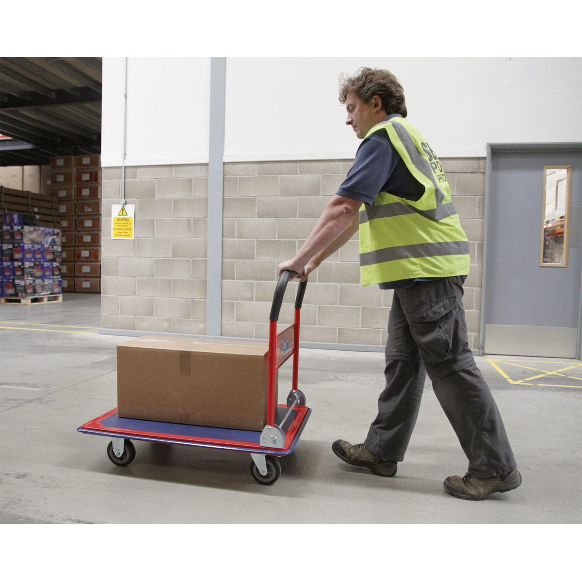 Sealey Rigid Platform Truck With Rubberised Deck & Castors 300kg Capacity CST992