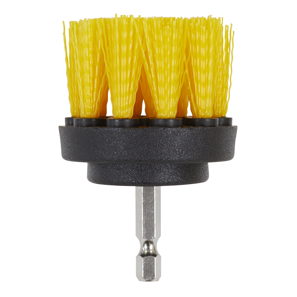 Sealey Drill Brush Set 4pc 6.35mm Shank Heavy Duty With Magnetic Bit Holder DBS4