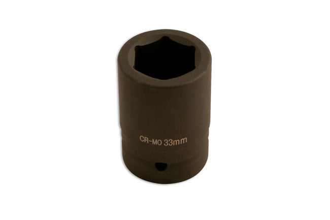 LASER 4964 33mm 1" Drive Impact Socket Chrome Molybdenum For Torque Multiplier