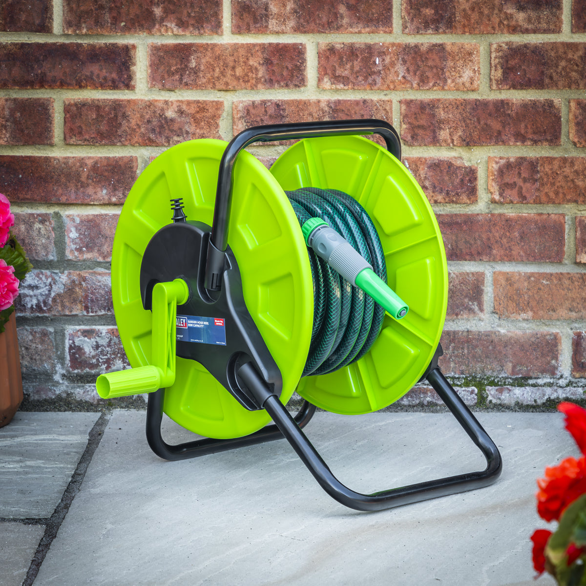 Sealey Garden Hose Reel 60m Capacity Durable Lightweight Easy To Wind GH60A