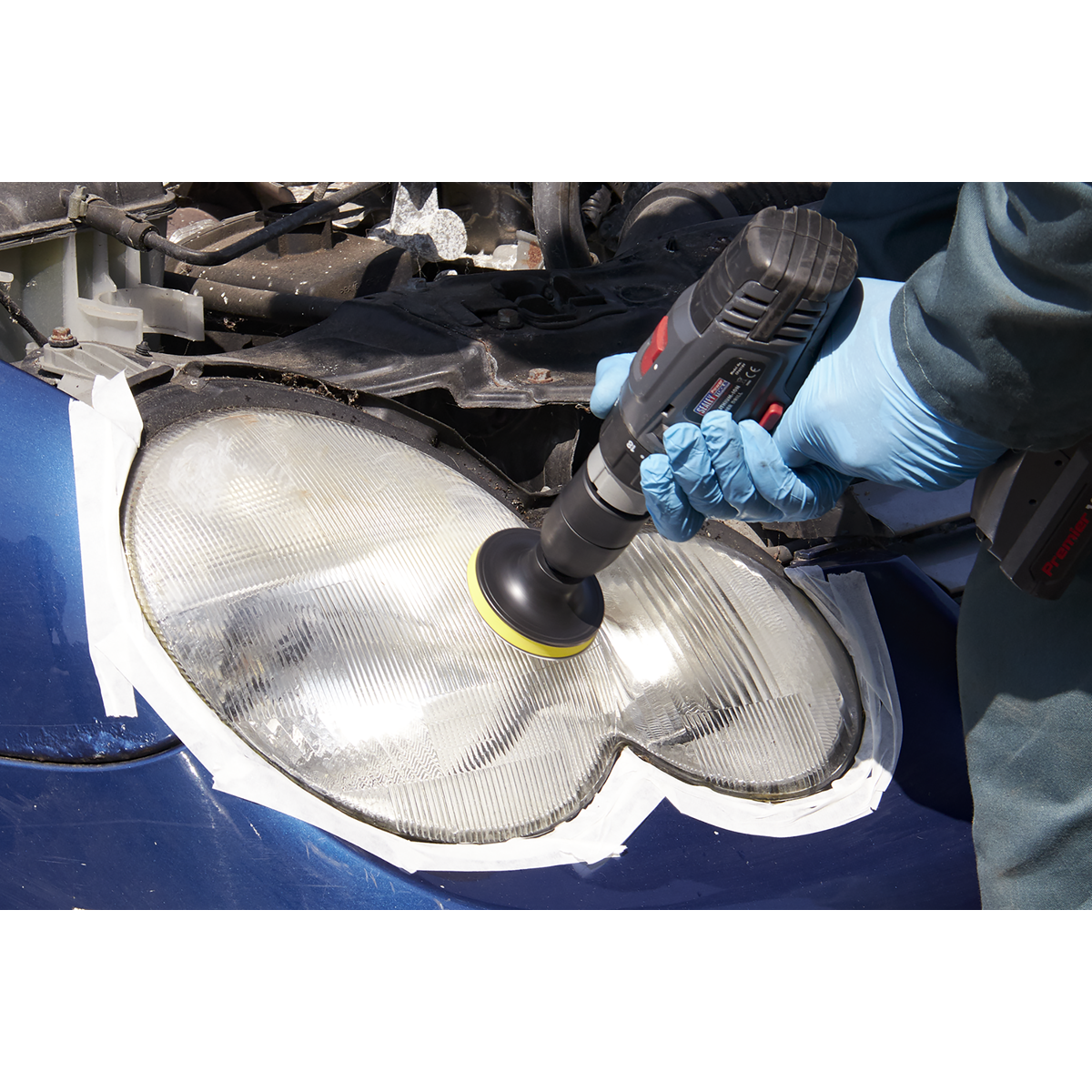 Sealey Headlight Restoration Kit With Drill Adaptor & Polishing Paste HRK01