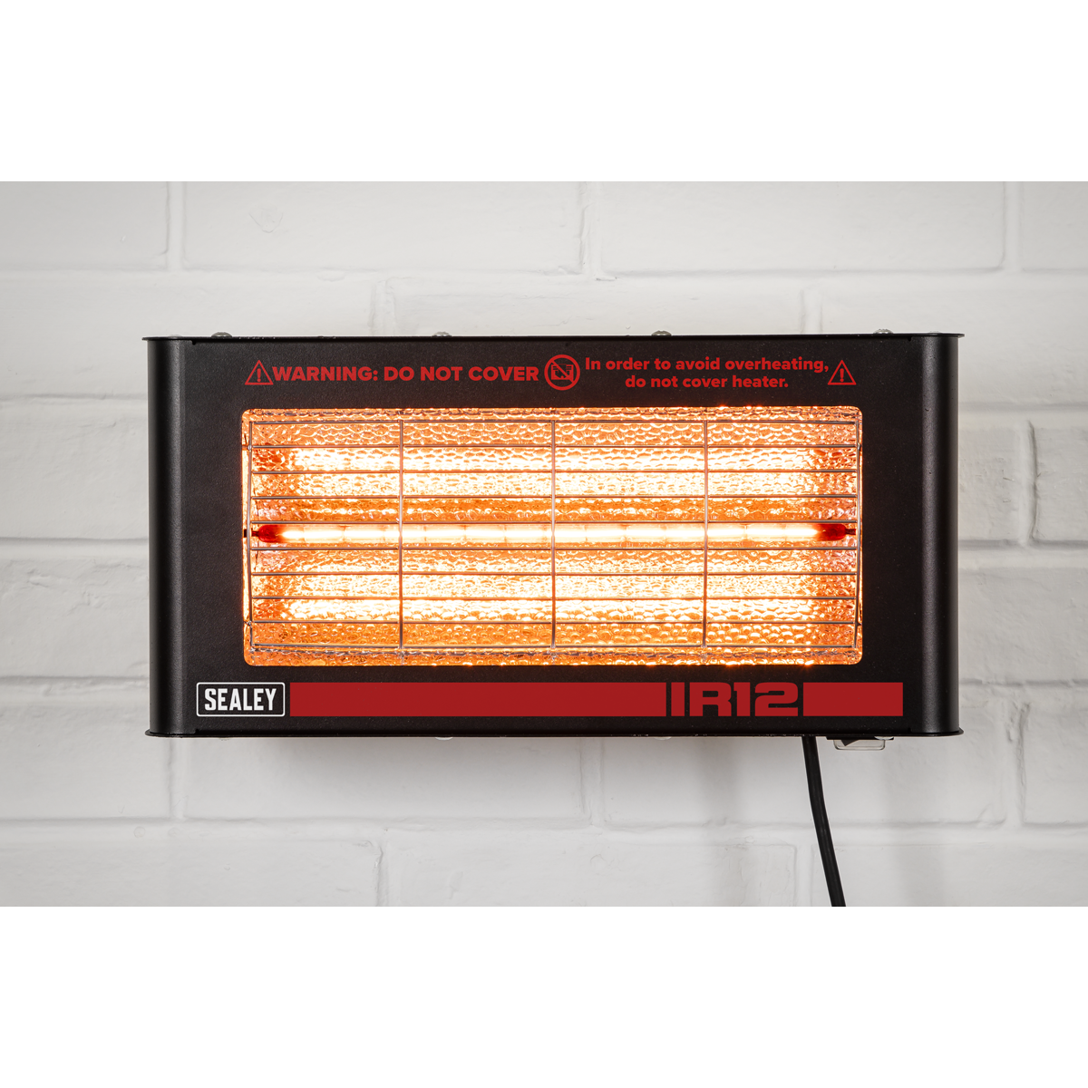 Sealey Wall Mounting Infrared Quartz Heater 1.2W/230V Easy Installation IR12