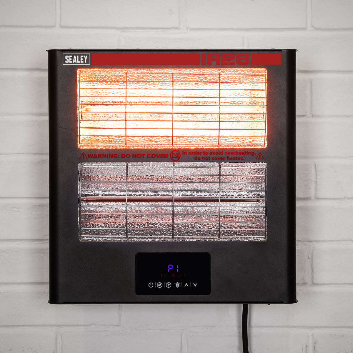 Sealey Wall Mounting Infrared Quartz Heater 2.8kW/230V Easy Installation IR28