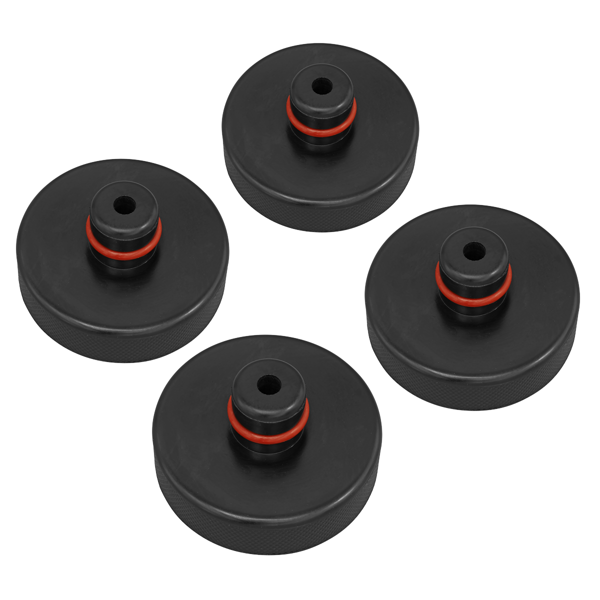 Sealey Fits Tesla Jacking Pad Set From Rubber For Models S & X - Black JPT4