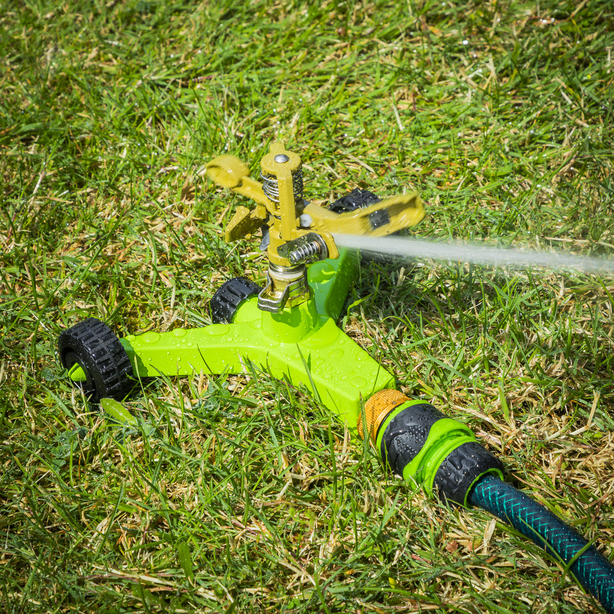 Sealey Pulsating Sprinkler Ø20m Maximum With Metal Wheeled Base JS2034