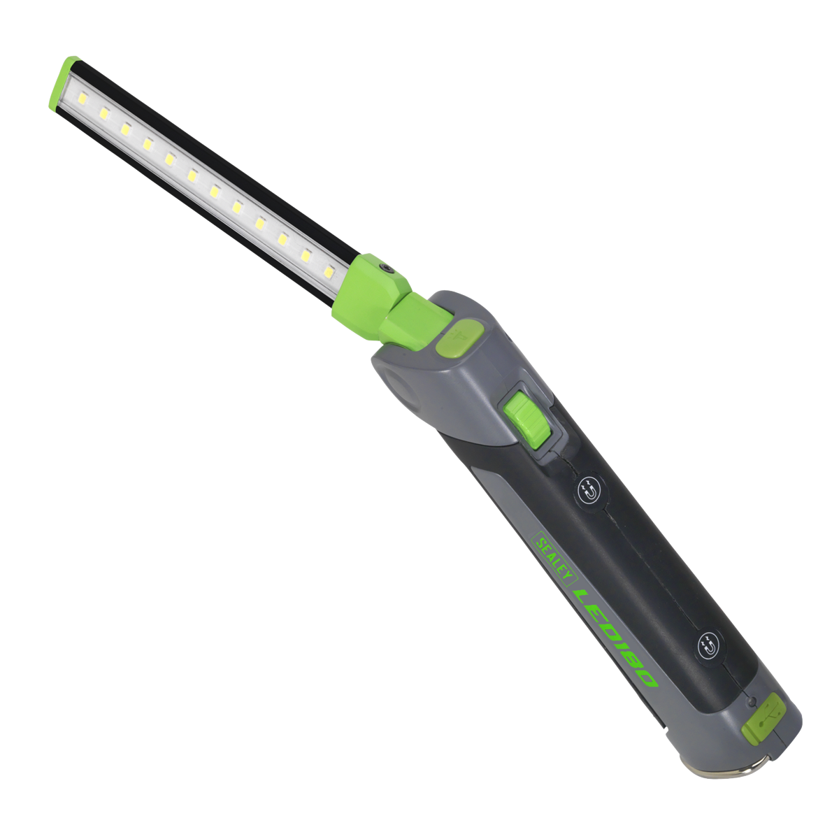 Sealey Slim Folding Inspection Lamp 12/1 SMD LED 3.7V 2Ah Li-Ion LED180