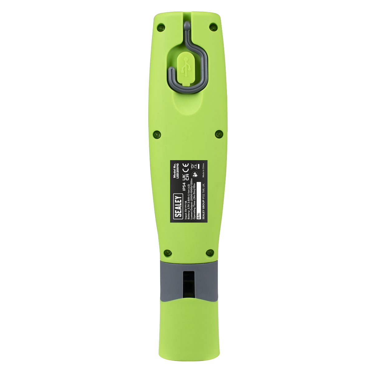 Sealey LED Twist Rechargeable Inspection Light Green 16W COB & 1W SMD LED2001G