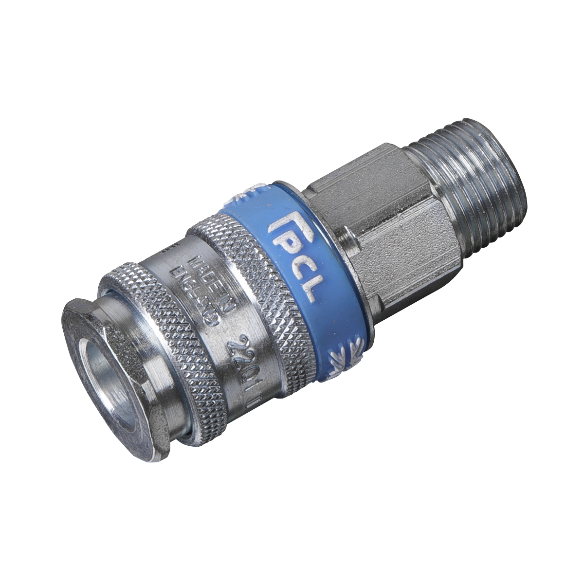 Sealey Coupling Body Male 3/8" BSPT With Corrosive Resistant Finish Silver AC32