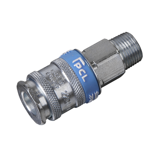 Sealey Coupling Body Male 3/8" BSPT With Corrosive Resistant Finish Silver AC32