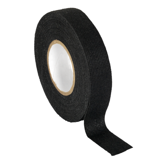 Sealey Fleece Tape 19mm x 15m Black -40C - 105C Temperature Range FT01