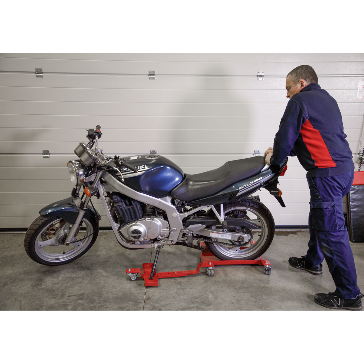 Sealey Motorcycle Dolly Rear Wheel Side Stand Type With Pivoting MS0630