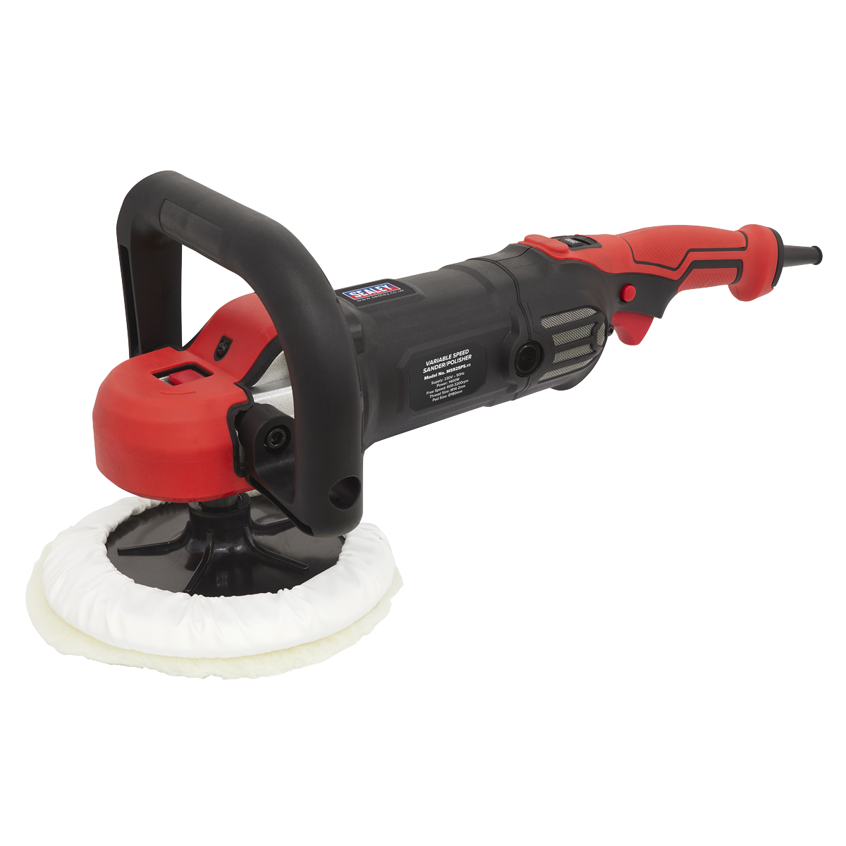Sealey Ø180mm Variable Speed Sander/Polisher With Spindle Lock 1400W MS925PS