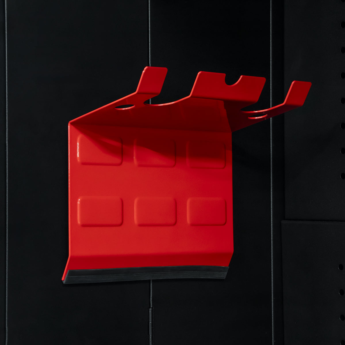 Sealey Heavy Duty Magnetic Spray Gun Holder PVC Bumper - 2 Gun Red MSH03