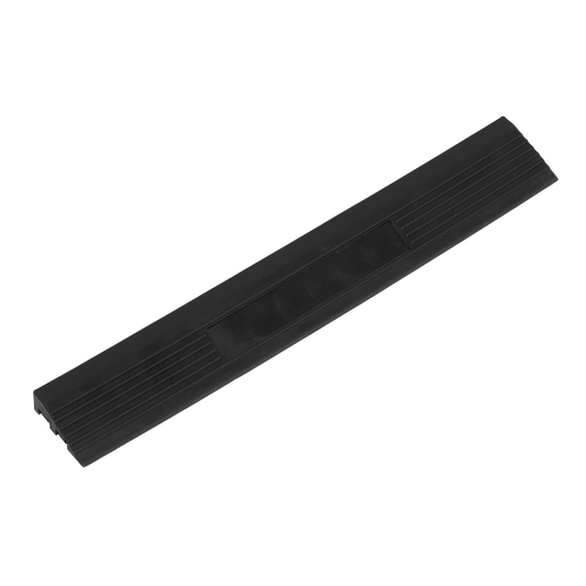 Sealey 400 x 60mm Black Male Polypropylene Floor Tile Edge - Pack of 6 FT3EBM