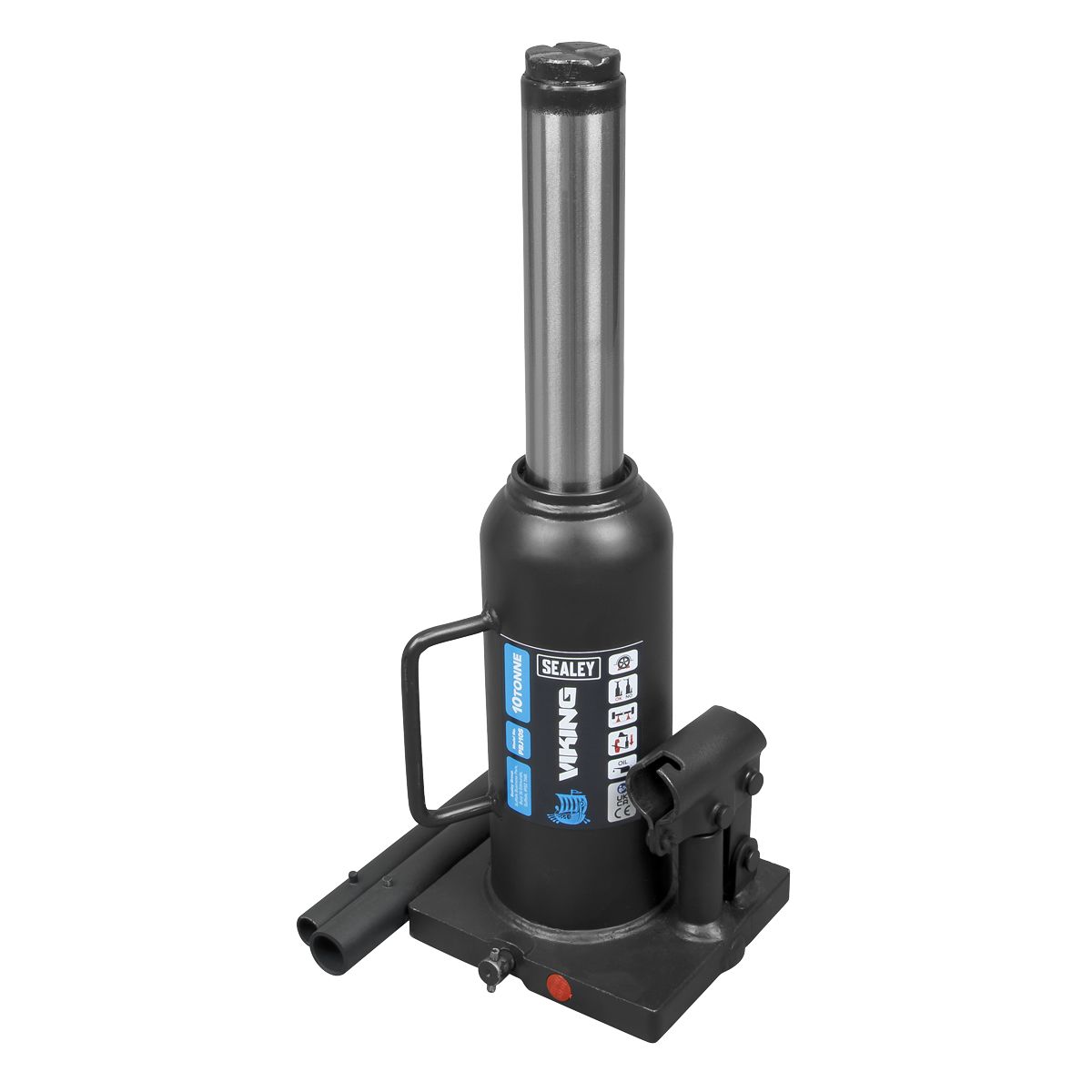 Sealey Bottle Jack Lift 10 Tonne With Overload Valve & 2-Piece Handle PBJ10S