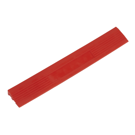 Sealey 400 x 60mm Red Male Polypropylene Floor Tile Edge 18mm Pack of 6 FT3ERM