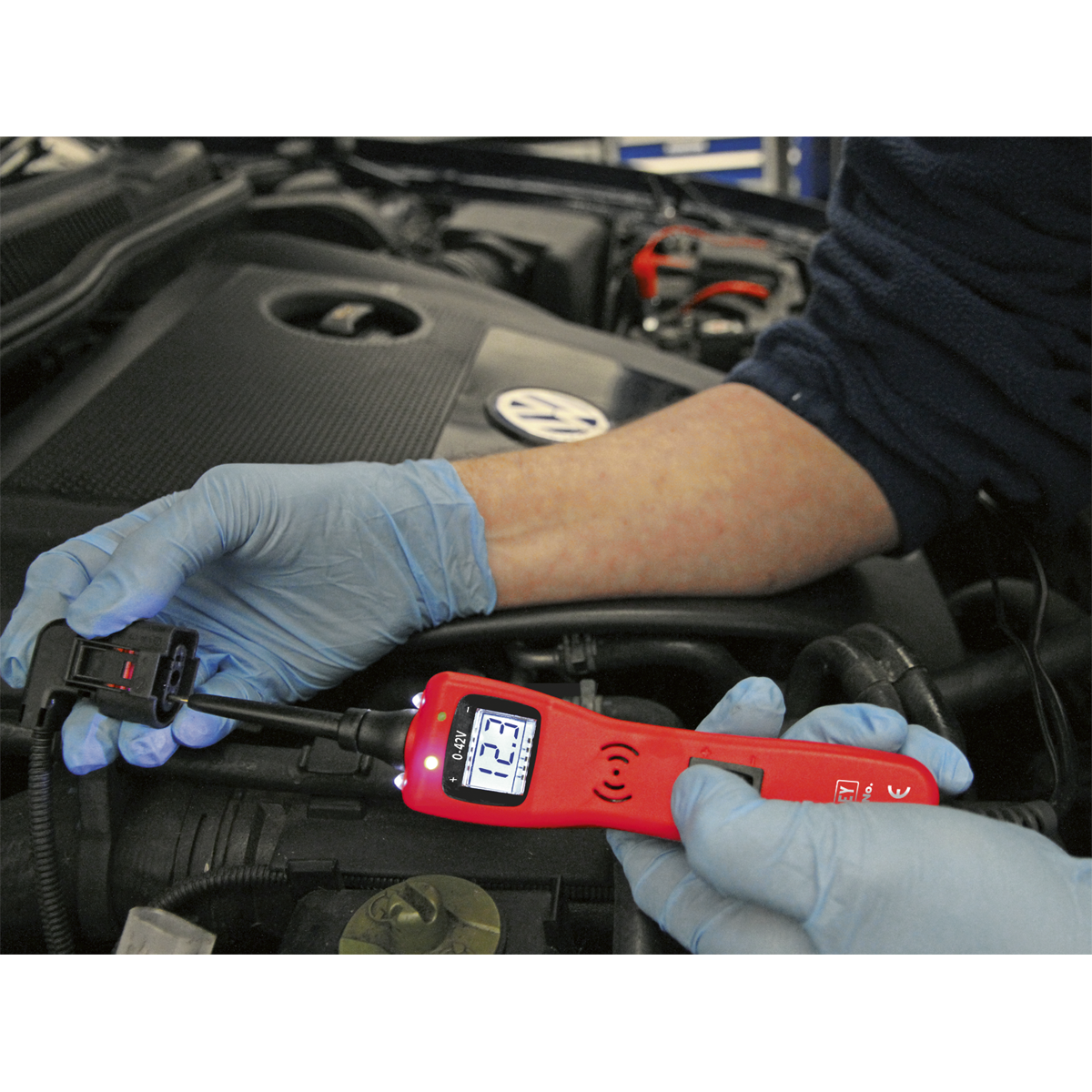 Sealey Auto Probe With High-Contrast LCD Display 4.6m Lead - 12V-42V PP7