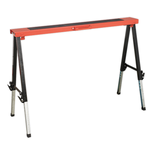Sealey Fold Down Trestle With Adjustable Legs Height & Anti-Slip Mat FTAL1