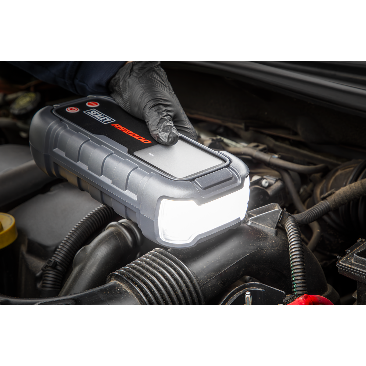 Sealey RoadStart 12V Jump Starter Power Pack 2000A Compact Lighweight Li-Ion