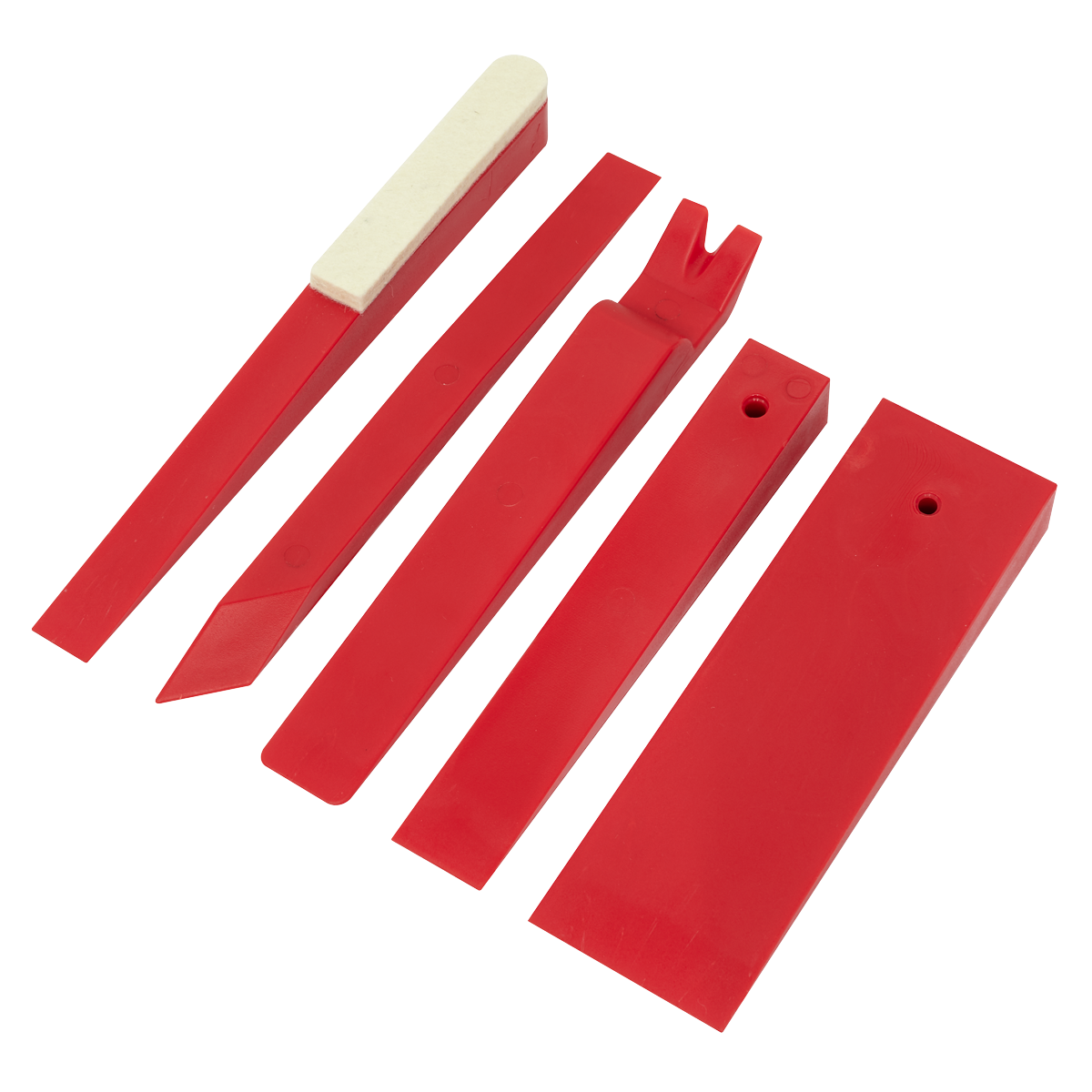 Sealey Panel Wedge Tool Set For Mouldings/Door Coverings/Plastic Clips 5pc RT05