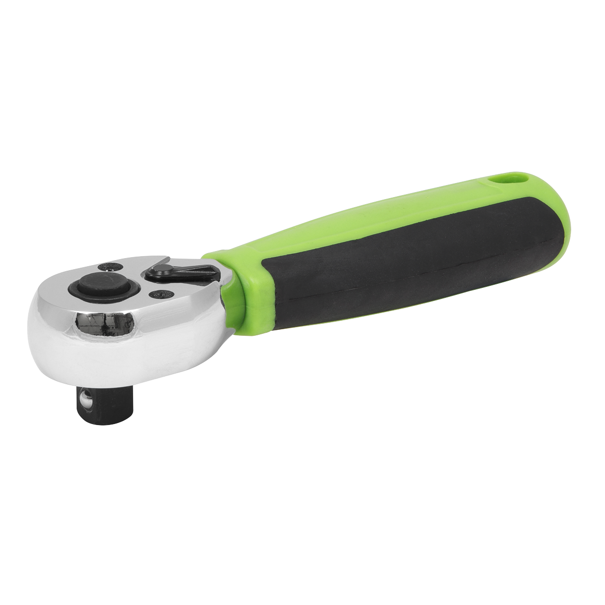 Sealey Ratchet Wrench 3/8" Square Drive Stubby Flip Reverse Pear Head S01259