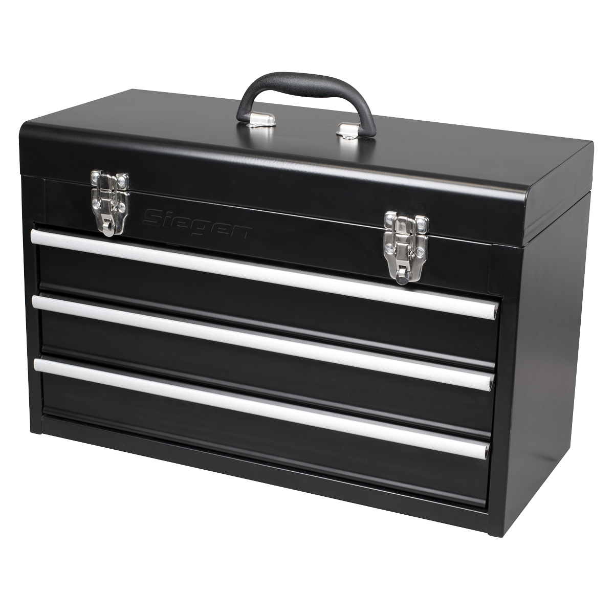 Siegen Portable Tool Chest 3 Drawer With 98 Pieces Tool Kit 1/4" 1/2" Tools