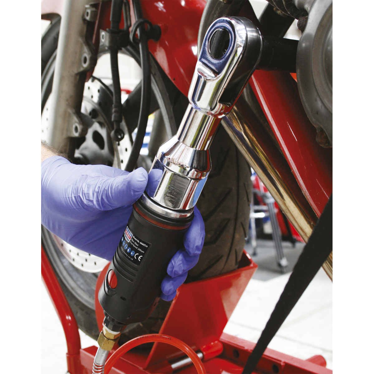 Sealey Air Ratchet Wrench 3/8" Square Drive Premier With Air Motor SA607