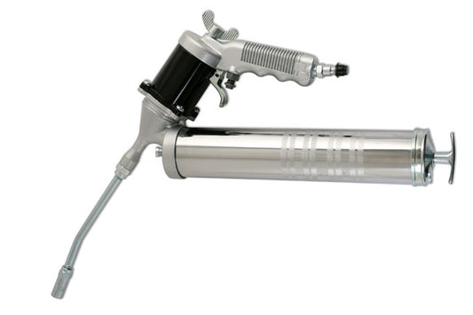LASER 5002 Pneumatic Grease Gun 14oz 360Â° Swivel For High Pressure Air Systems