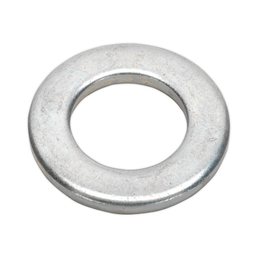 Sealey Flat Washer M16 x 30mm Form A Zinc DIN 125 - Pack of 50 Silver FWA1630