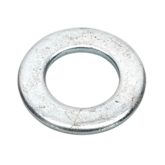 Sealey Flat Washer M20 x 37mm Form A Zinc DIN 125 - Pack of 50 Silver FWA2037