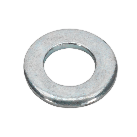 Sealey Flat Washer M4 x 9mm Form A Zinc DIN 125 - Pack of 100 Silver FWA49