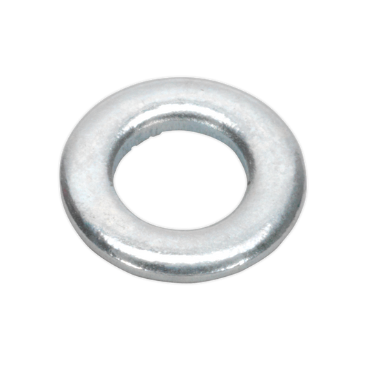 Sealey Flat Washer M5 x 10mm Form A Zinc DIN 125 Pack of 100 Silver FWA510
