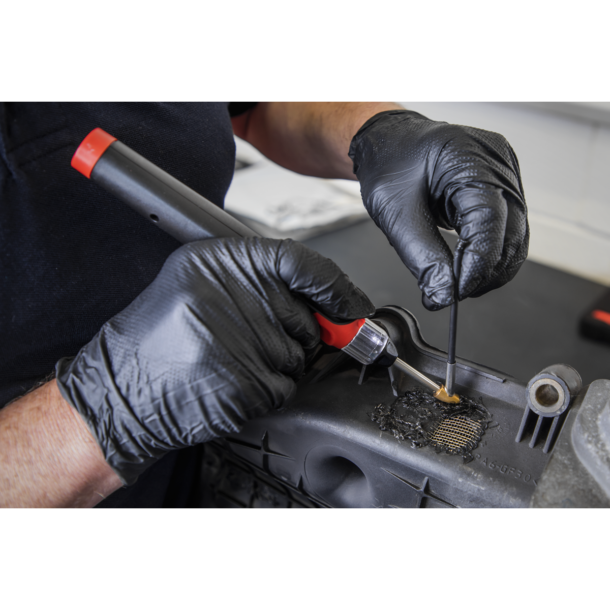 Sealey 30W Li-Ion Rechargeable Plastic Welding Iron Repair Kit Cordless  SDL14