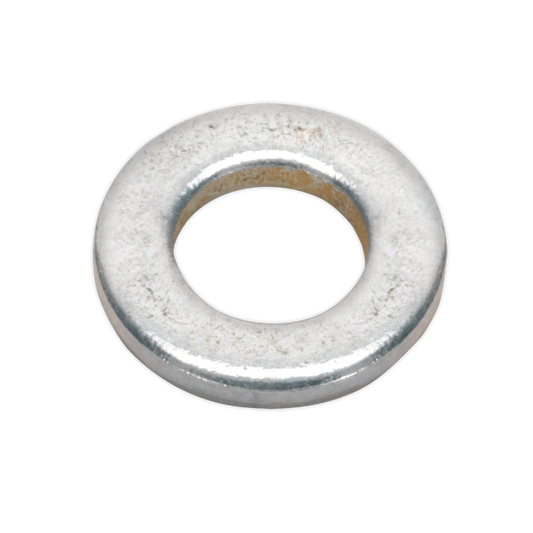 Sealey Flat Washer M6 x 12mm Form A Zinc DIN 125 Pack of 100 Silver FWA612