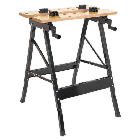 Sealey Folding Workbench With Hard-Wearing MDF Top - 290mm Capacity FWB1