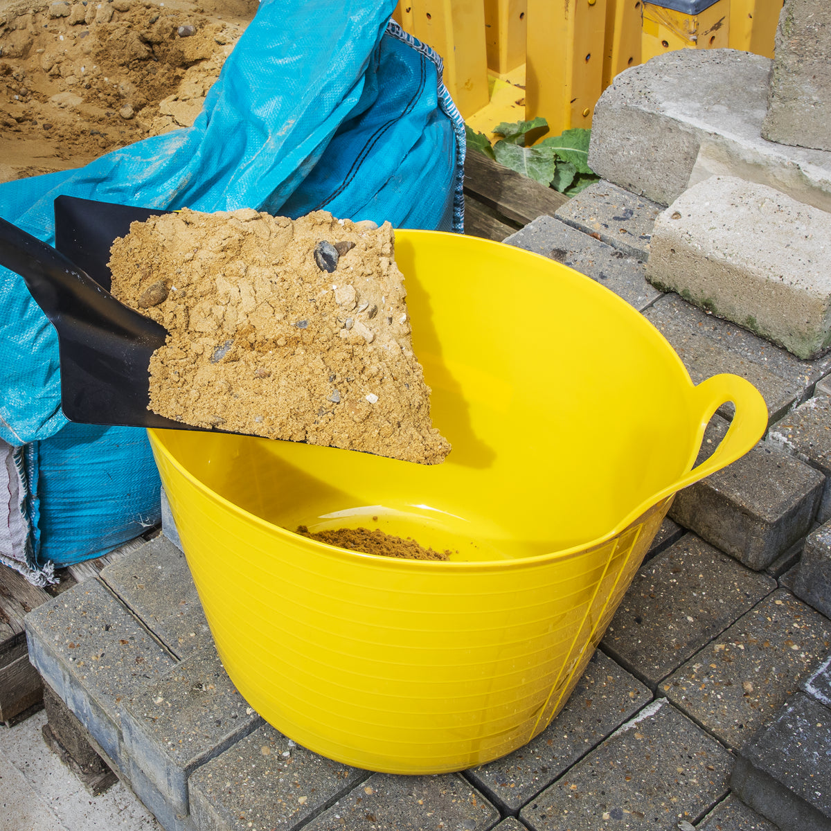 Sealey Heavy Duty 40L Flexi Tub With Strong Carry Handles 40 Litre Yellow SFT40Y