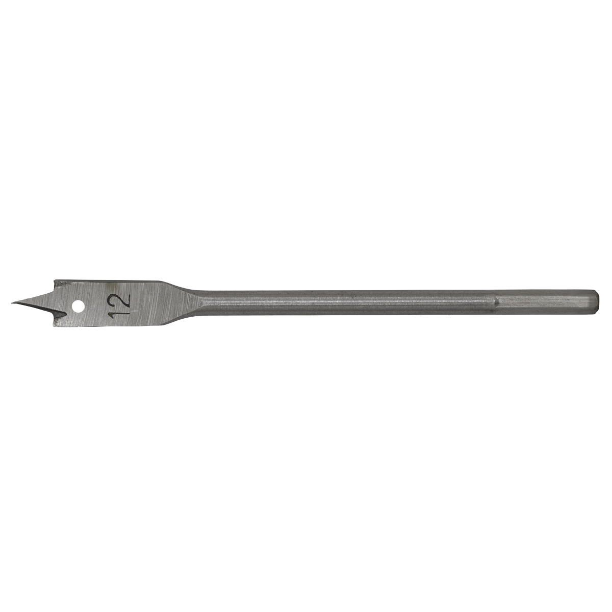 Sealey Fully Hardened High Performance Flat Wood Bit 12mm x 152mm FWB12