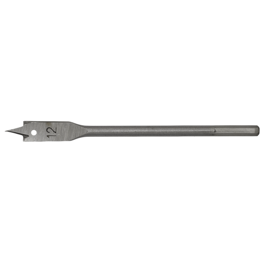 Sealey Fully Hardened High Performance Flat Wood Bit 12mm x 152mm FWB12