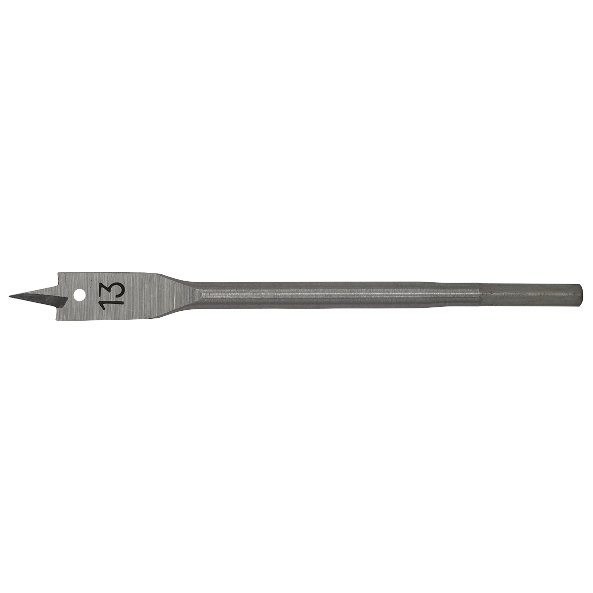 Sealey Fully Hardened High Performance Flat Wood Bit 13mm x 152mm FWB13