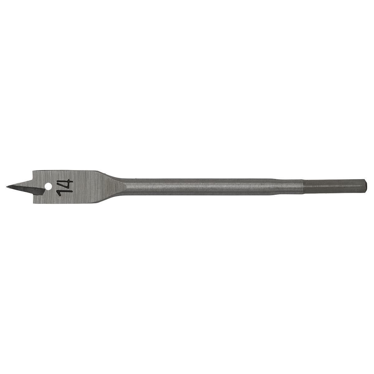 Sealey Fully Hardened High Performance Flat Wood Bit 14mm x 152mm FWB14