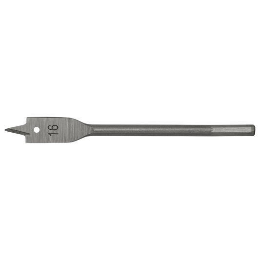 Sealey Fully Hardened High Performance Flat Wood Bit 16mm x 152mm FWB16
